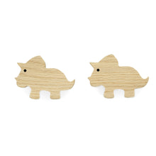Lade das Bild in den Galerie-Viewer, Möbelgriffe "Dinosaurier" aus Eichenholz