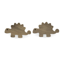 Lade das Bild in den Galerie-Viewer, Möbelgriffe "Dinosaurier" aus Walnussholz