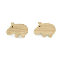 Lade das Bild in den Galerie-Viewer, Möbelgriffe "Afrikanische Tiere" aus Eichenholz