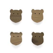 Lade das Bild in den Galerie-Viewer, Möbelgriffe "Skandinavische Tiere" aus Walnussholz