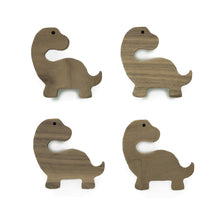 Lade das Bild in den Galerie-Viewer, Möbelgriffe "Dinosaurier" aus Walnussholz