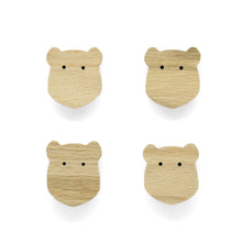 Lade das Bild in den Galerie-Viewer, Möbelgriffe "Skandinavische Tiere" aus Eichenholz