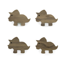 Lade das Bild in den Galerie-Viewer, Möbelgriffe "Dinosaurier" aus Walnussholz