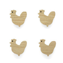 Lade das Bild in den Galerie-Viewer, Möbelgriffe "Bauernhoftiere" aus Eichenholz