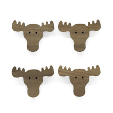 Lade das Bild in den Galerie-Viewer, Möbelgriffe "Skandinavische Tiere" aus Walnussholz