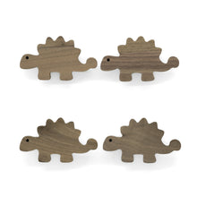 Lade das Bild in den Galerie-Viewer, Möbelgriffe "Dinosaurier" aus Walnussholz