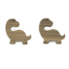 Lade das Bild in den Galerie-Viewer, Möbelgriffe "Dinosaurier" aus Walnussholz