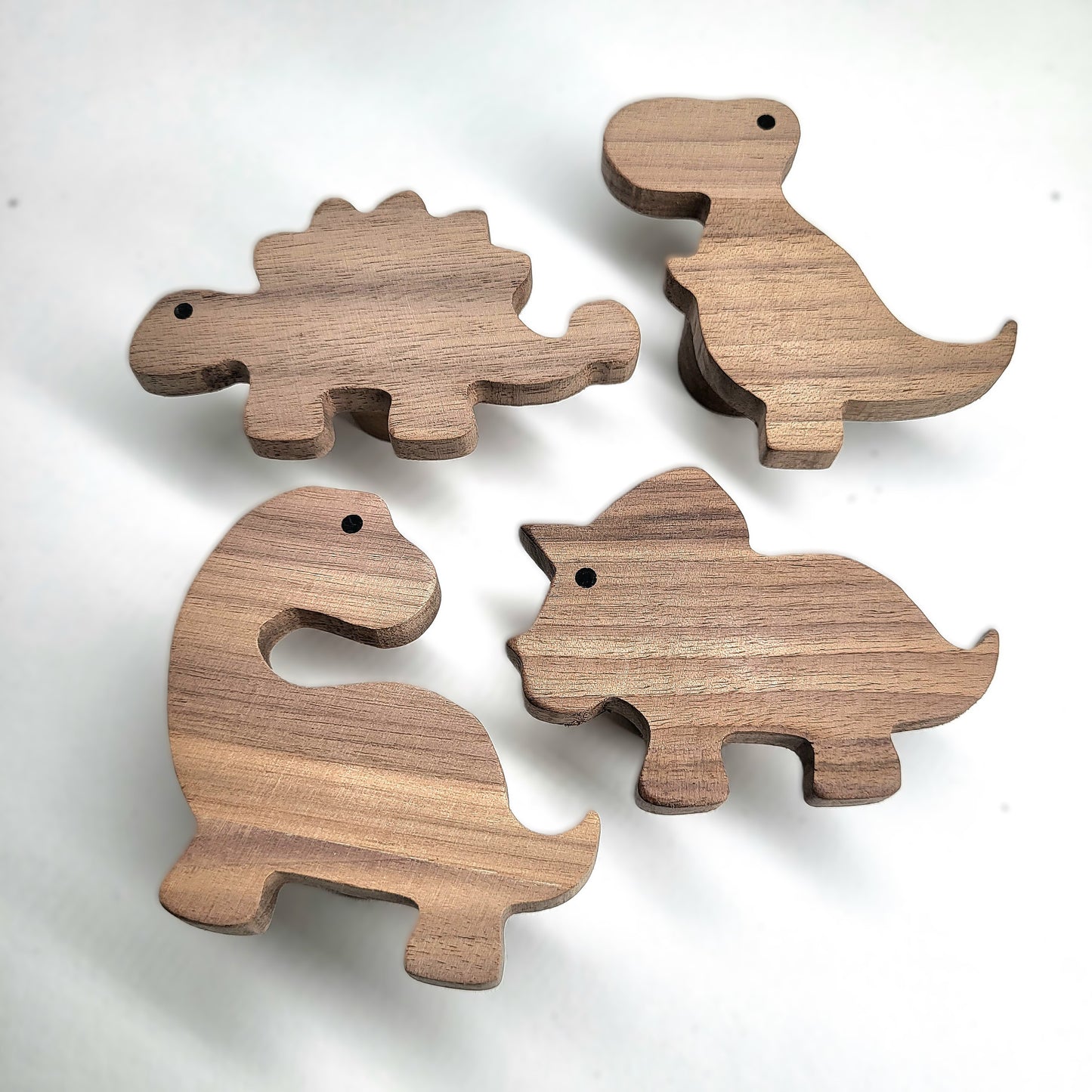 Wandhaken "Dinosaurier" aus Walnussholz