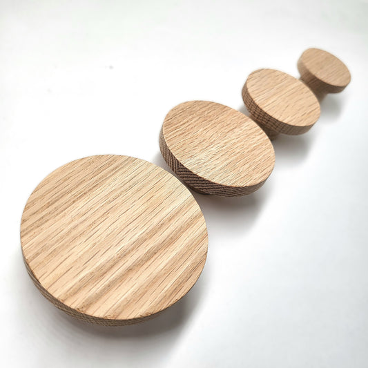 "Round" Oak Wood Wall Hook
