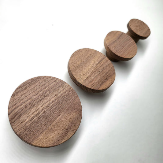 Wandhaken "Rund" aus Walnussholz