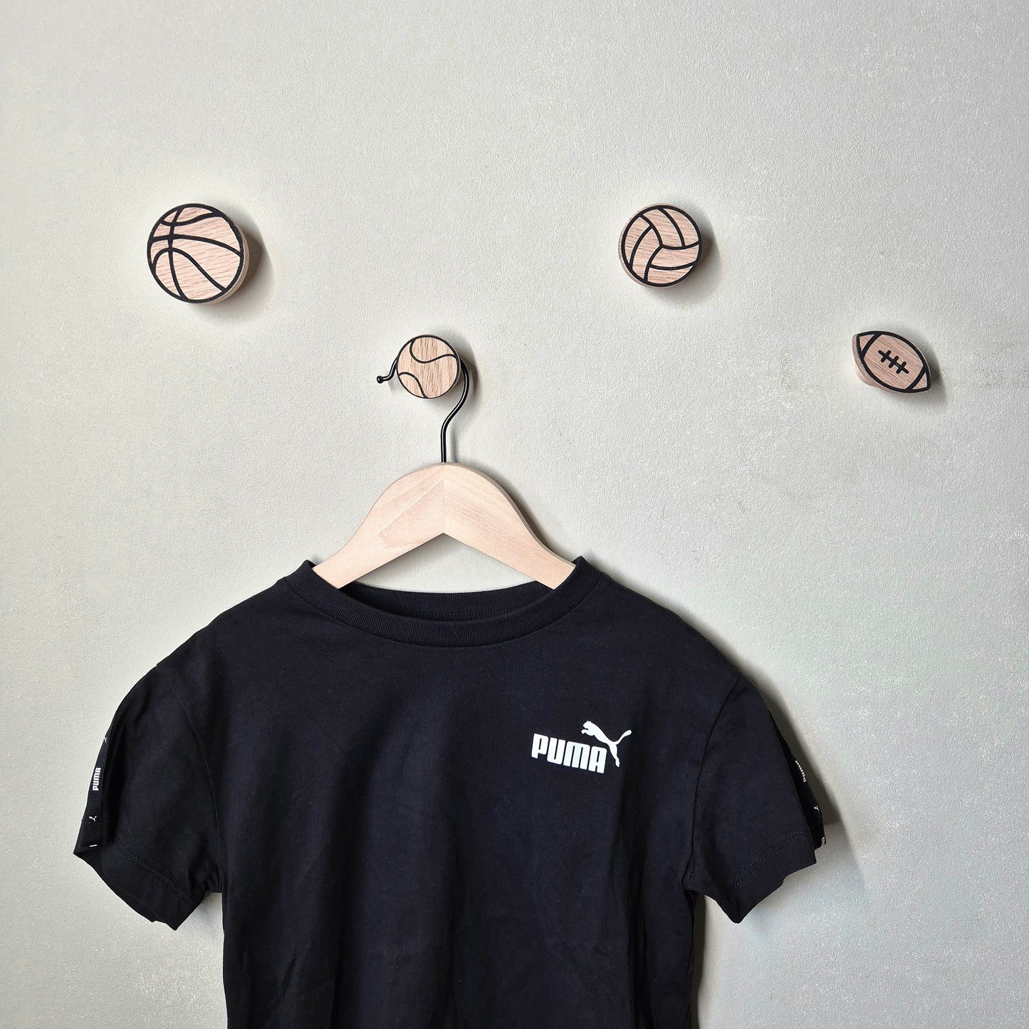 Wandhaken "Ballsport" aus Eichenholz