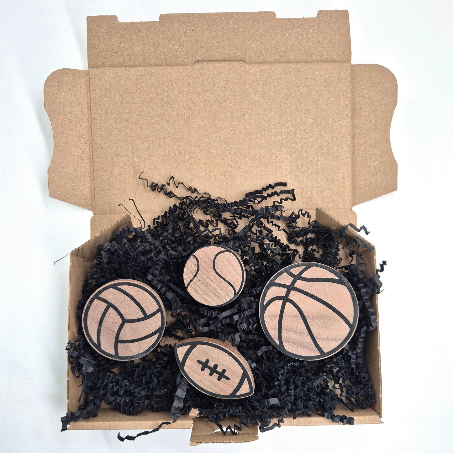 Wandhaken "Ballsport" aus Walnussholz
