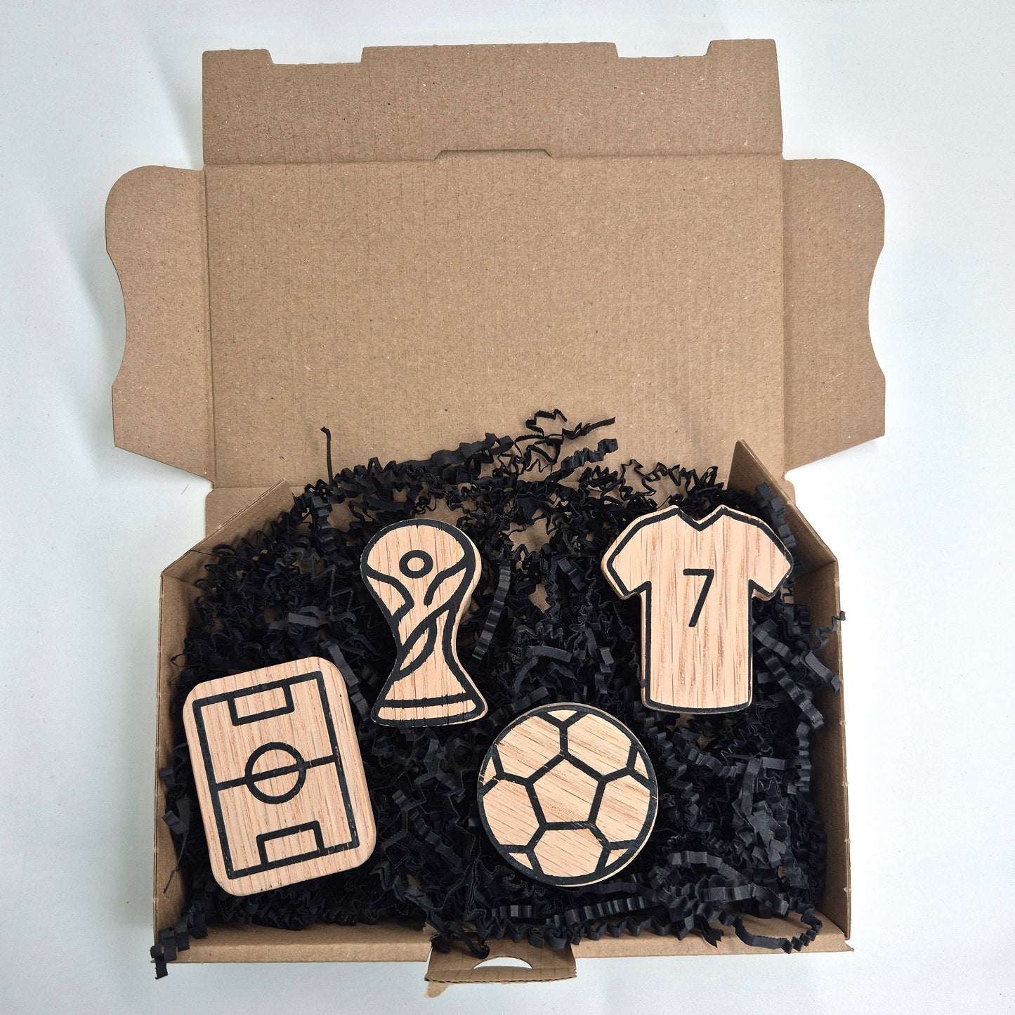 Wall hook 'Football' made of oak wood