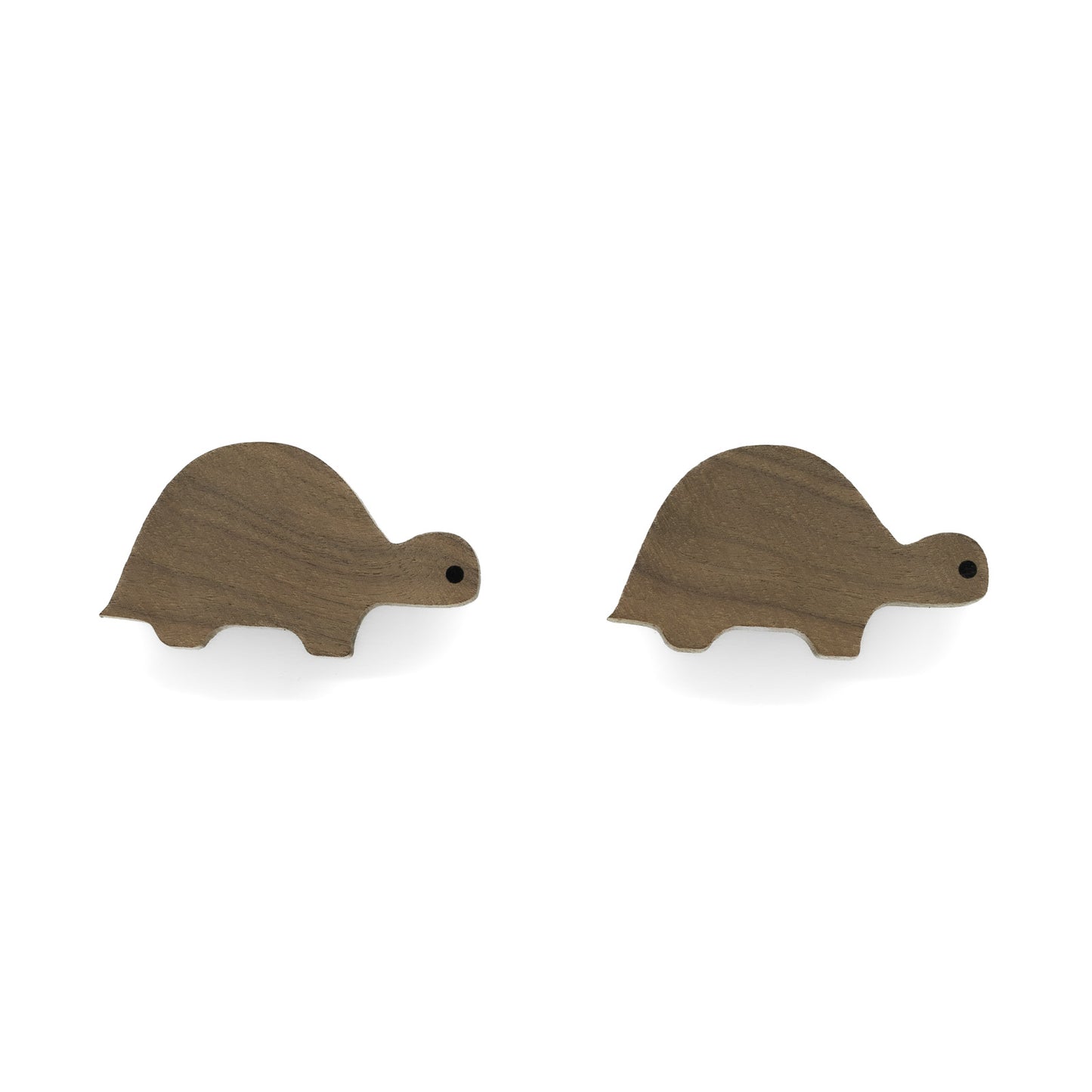 Furniture Handles "Sea Animals" Made of Walnut Wood