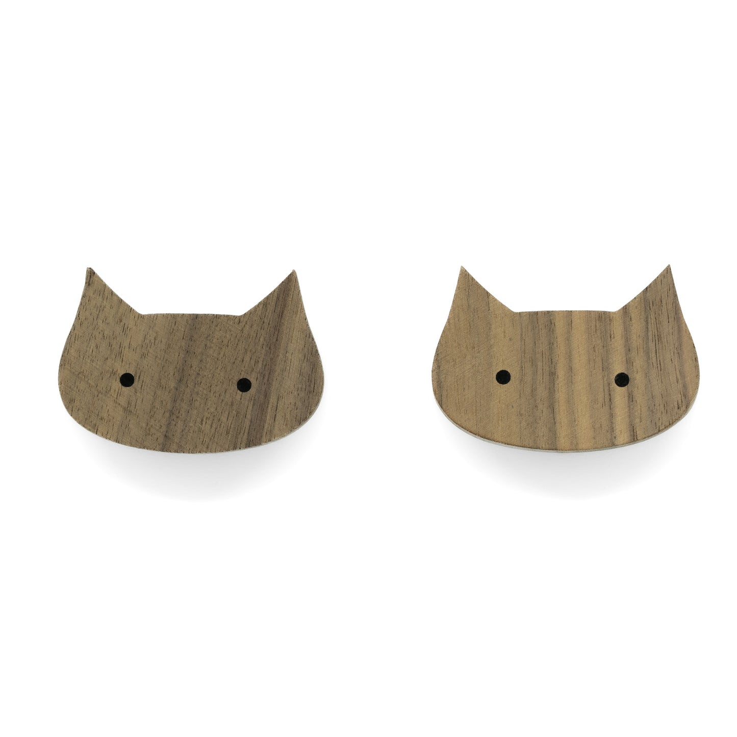 Furniture Handles "Native Animals" Made of Walnut Wood