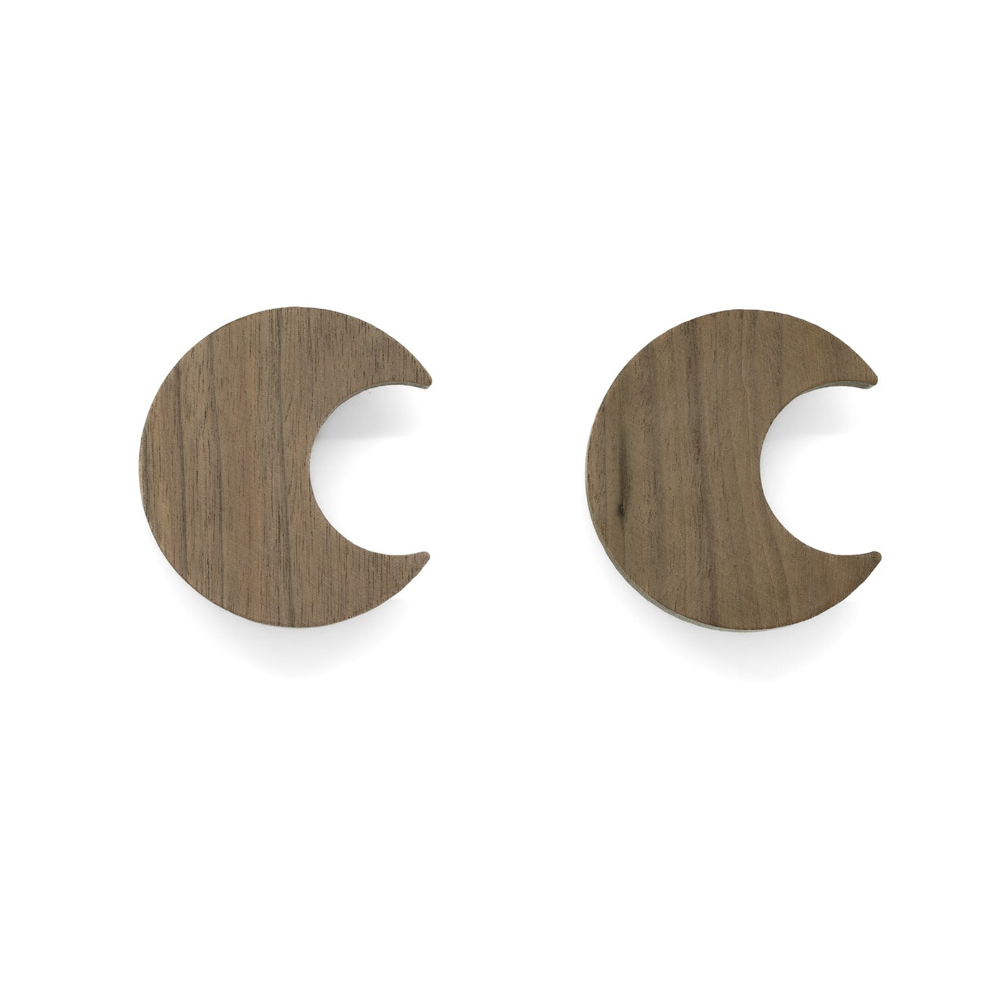 Furniture handles "Sun, Moon, and Stars" made of walnut wood