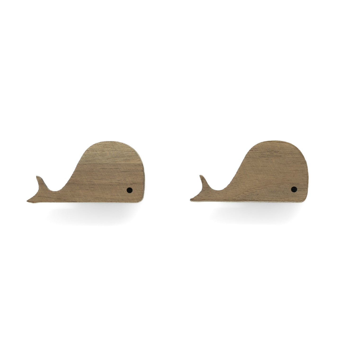 Furniture Handles "Sea Animals" Made of Walnut Wood