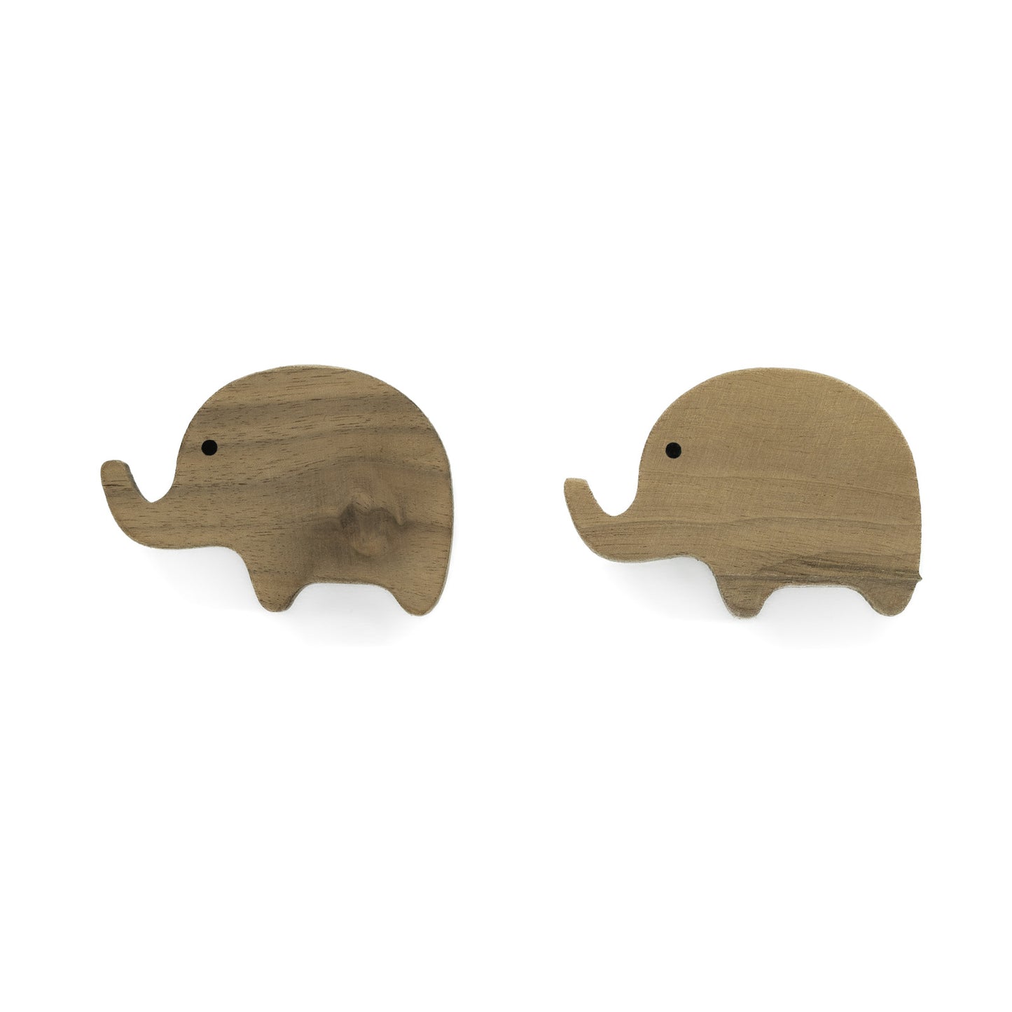 Furniture handles "African Animals" made of walnut wood