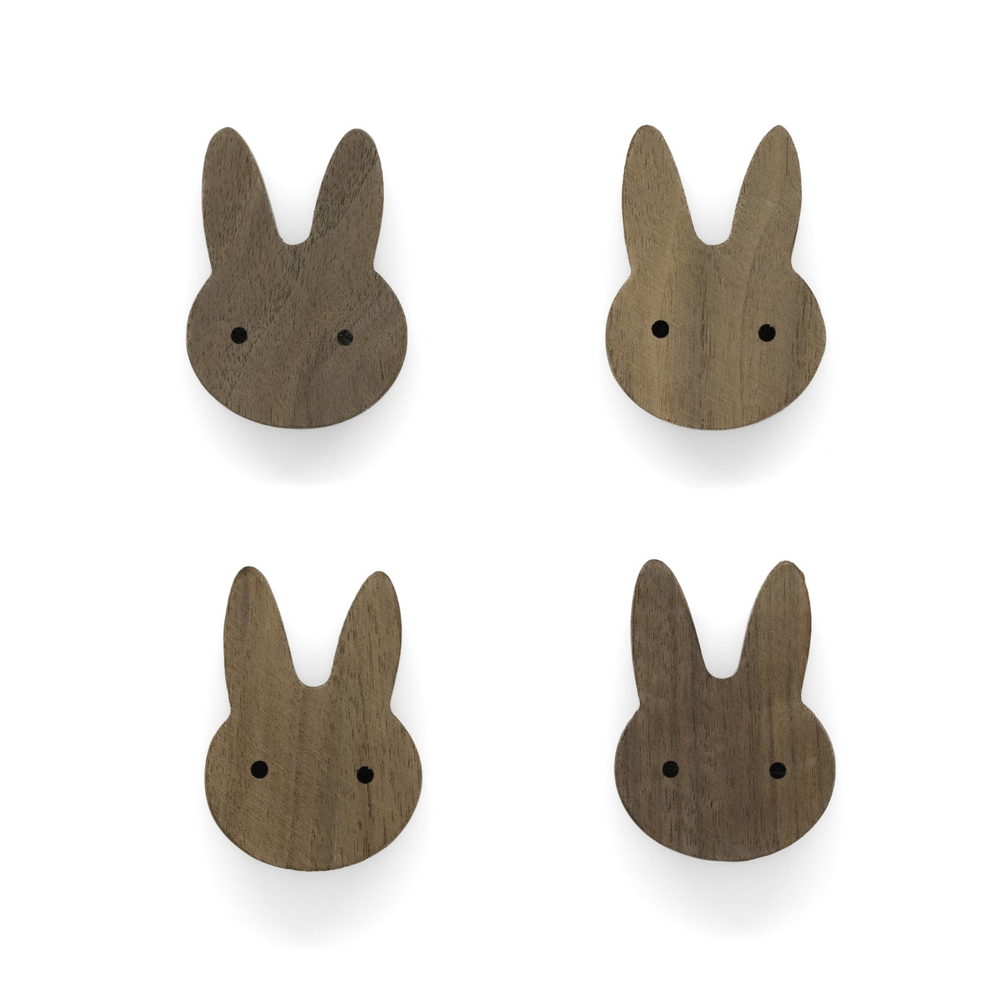Furniture Handles "Native Animals" Made of Walnut Wood