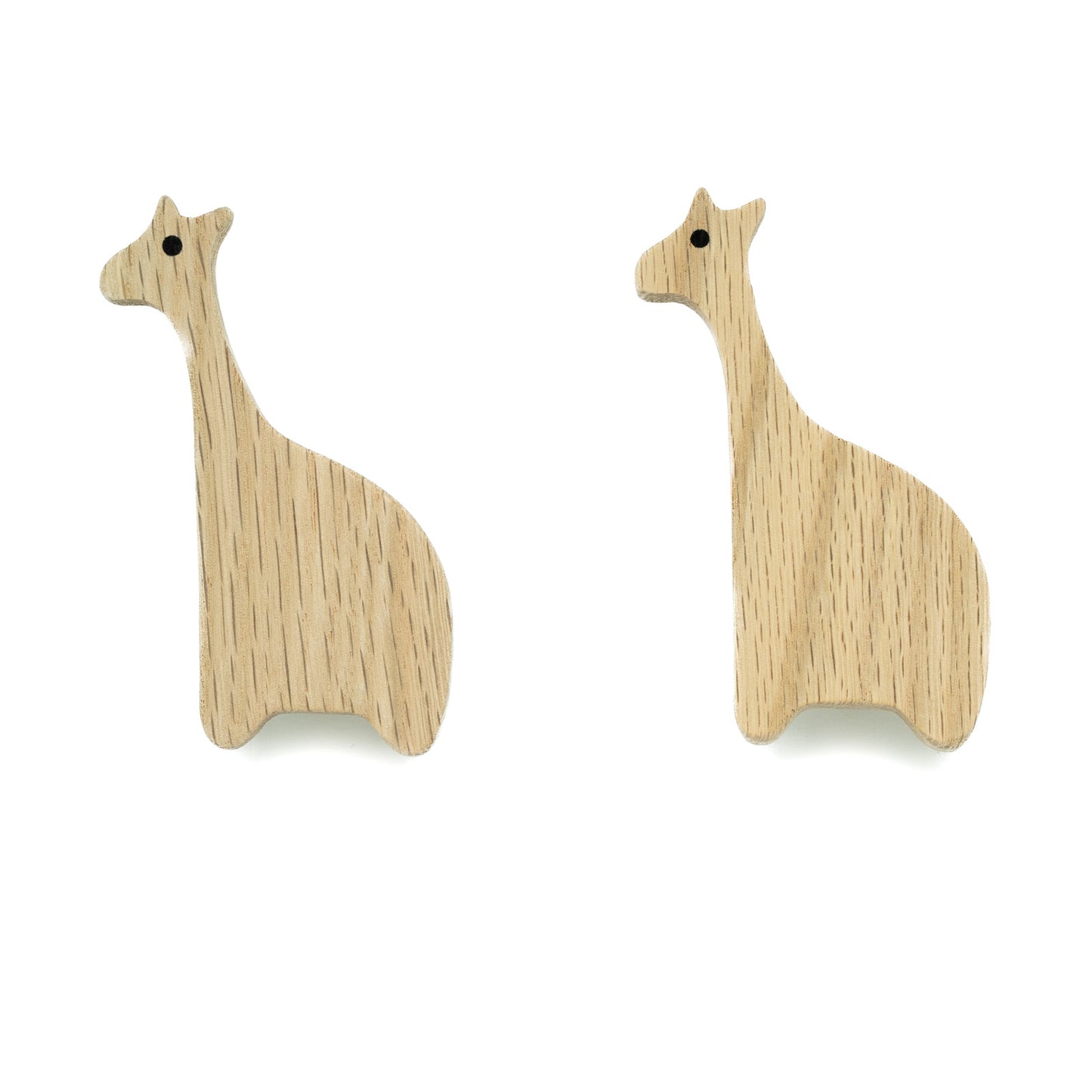 Möbelgriffe "Afrikanische Tiere" aus Eichenholz