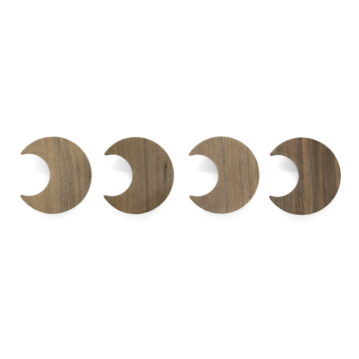 Wandhaken "Sonne, Mond & Sterne" Walnuss