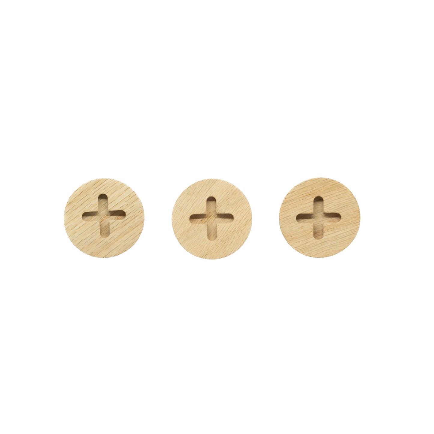 Wall Hooks 'Screws' Made of Oak Wood