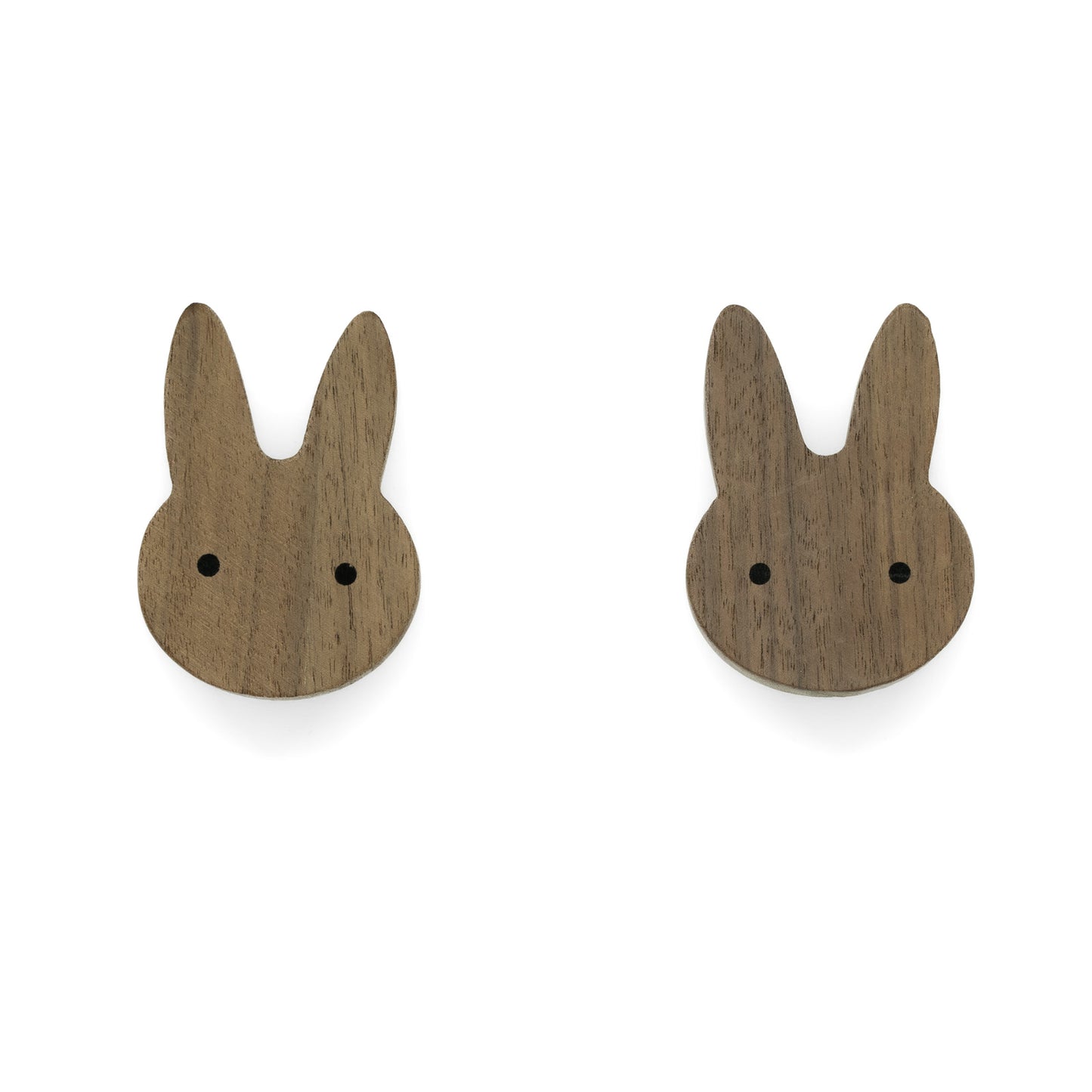 Furniture Handles "Native Animals" Made of Walnut Wood