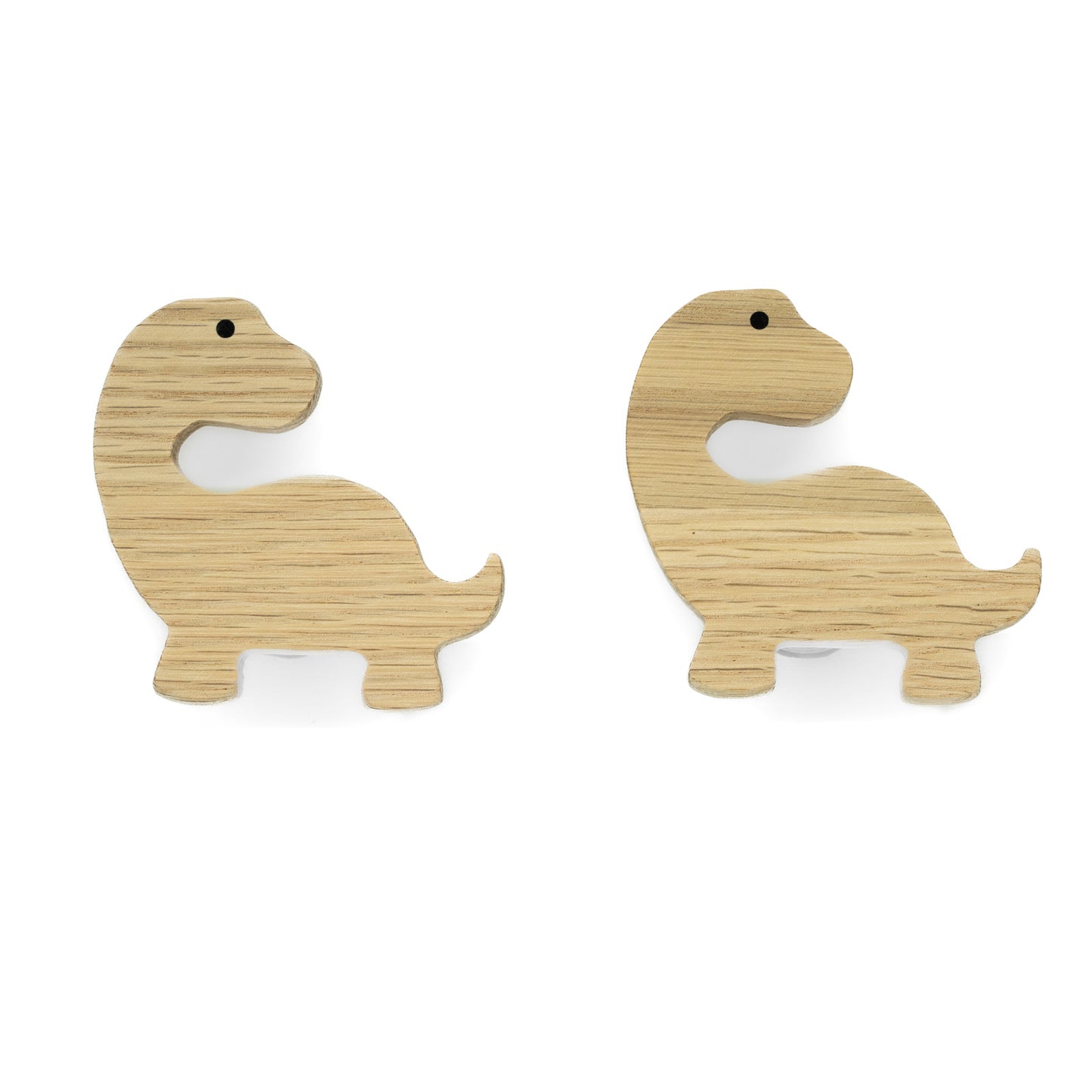 Möbelgriffe "Dinosaurier" aus Eichenholz