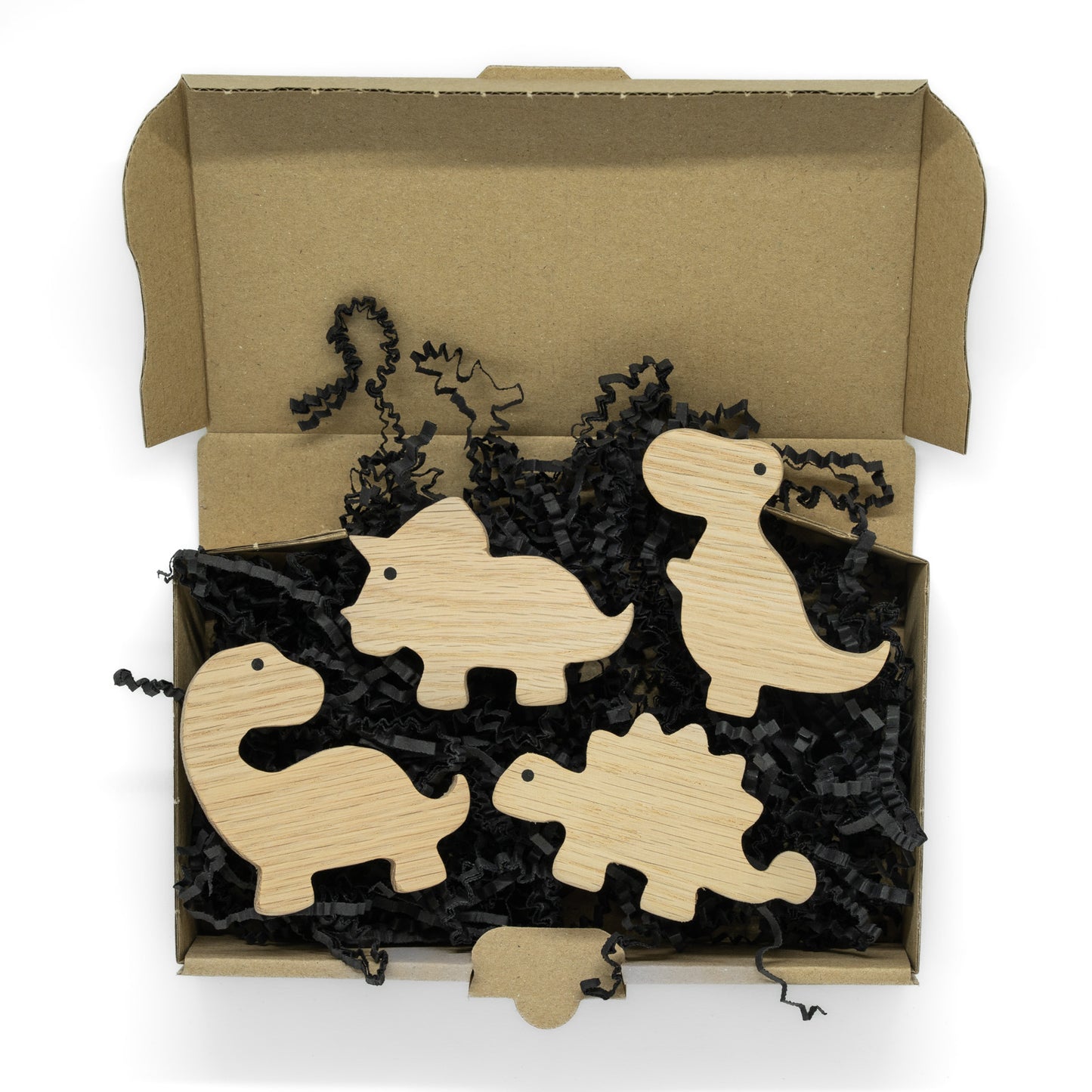 Wall Hook "Dinosaurs" Made of Oak Wood